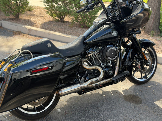 Irish Pig Performance Harley-Davidson Road Glide 2-Into-1 performance installed on motorcycle