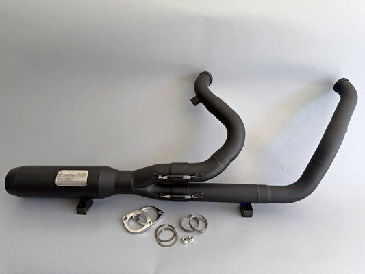 Irish Pg Performance Harley-Davidson Low Rider S andLow Rider ST 2-Into-1 performance exhaust in black ceramic